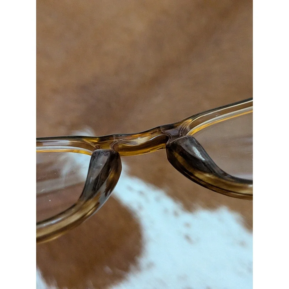 Maui Jim MJO 2406-18A Brown Titanium Round Eyeglasses Frames 47-21-137 Japan
